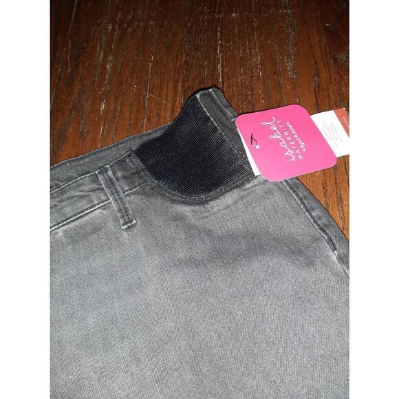 New Size 10 Maternity Isabel Maternity  Faded Black Denim Jeans NWT - Picture 5 of 7